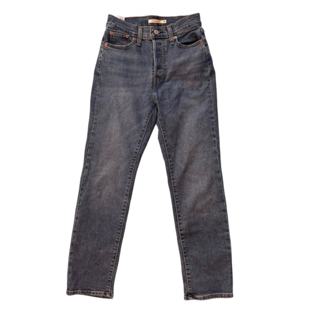 Levi's Wedgie Straight Button Fly Jeans - Denim Blue Size 26